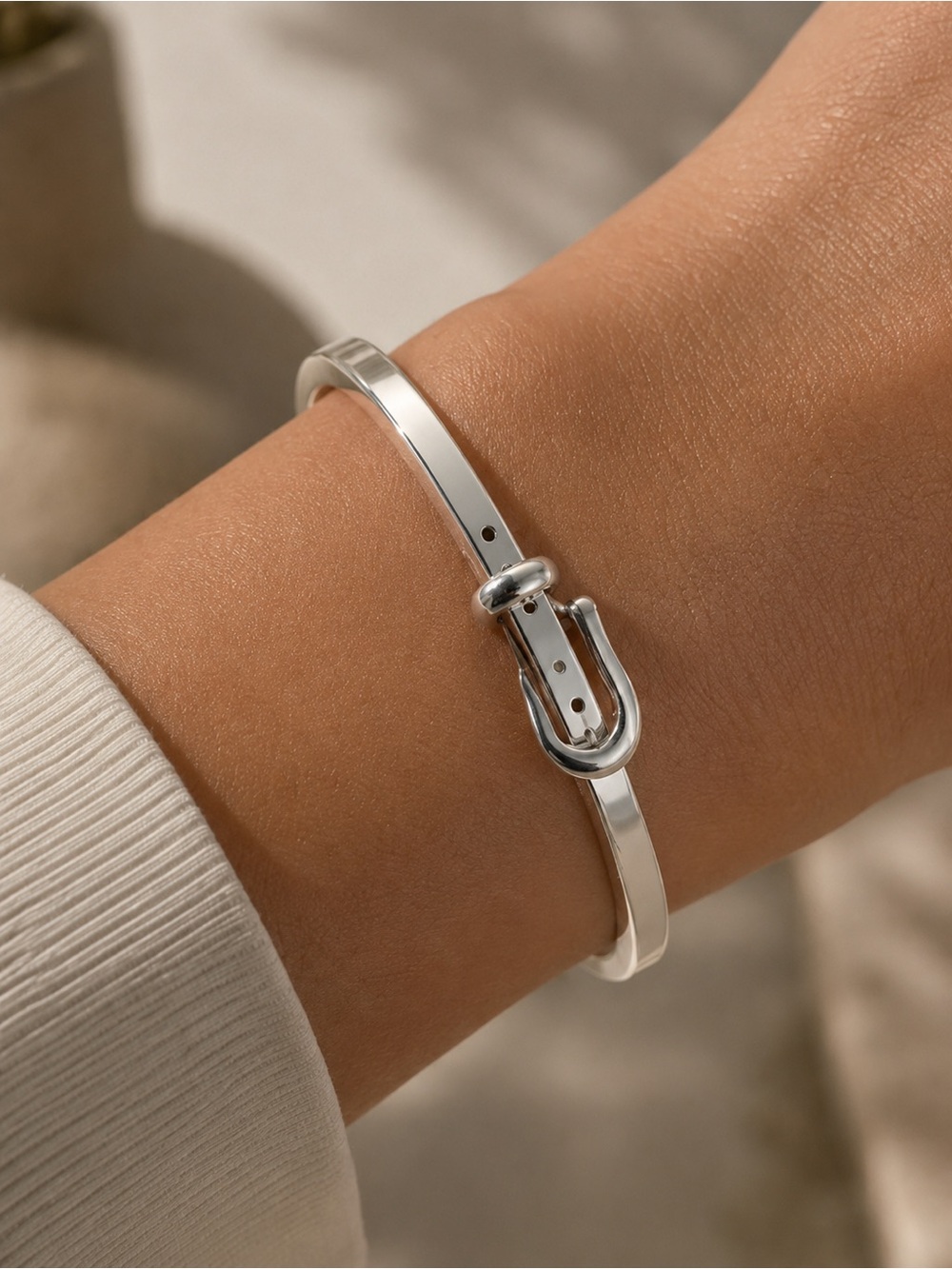Taxco Mexico Sterling Silver 925 Buckle Bracelet 12.9 Grams